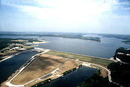 Le barrage Truman sur l'Osage, près de Warsaw.