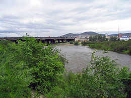 L'Ouda près de sa confluence.