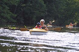 Kayaks sur la Wda
