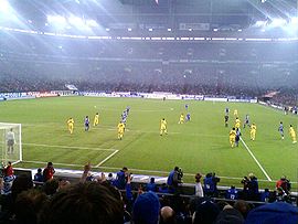 Arena Auf Schalke hosting Schalke 04 vs Dortmund in 2009.jpg