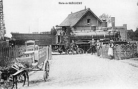 La halte ferroviaire de Blécourt au début du XXe siècle.