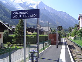 La halte de Chamonix-Aiguille-du-Midi.