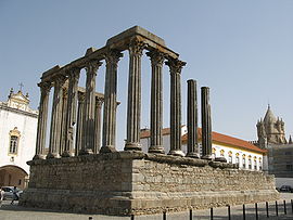 Le temple romain d'Évora