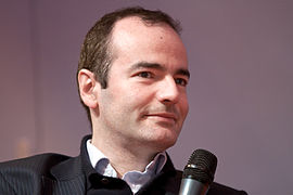 Franck Ferrand au Salon du livre de Paris en mars 2010.