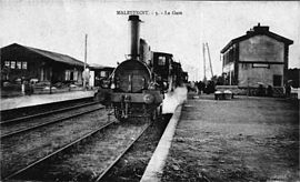 La gare de Malestroit vers 1900.