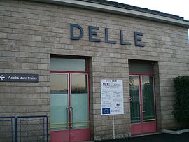 Gare de Delle à sa réouverture en 2006.