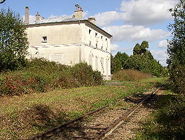 La gare et la voie en 2006