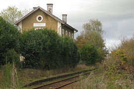 L’ancien bâtiment voyageurs de la gare d’Évrunes.