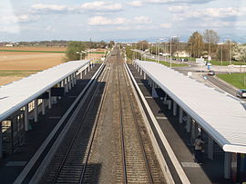 Vue des quais depuis la passerelle