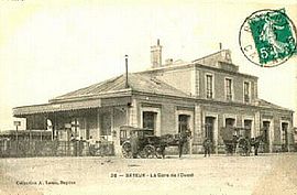 La gare de Bayeux, au début du XXe siècle.