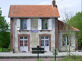 Le bâtiment voyageurs de l'ancienne halte.