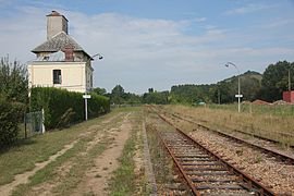 Vue des voies en direction de Serqueux.