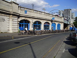 Entrée de la gare du côté de la rue du Ranelagh