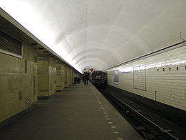 Quai de la station de métro Gorkovskaïa.