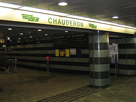 Entrée principale de la gare de Lausanne-Chauderon