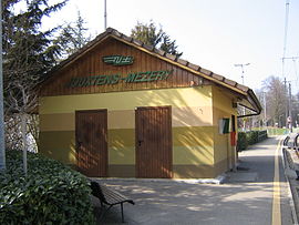 Vue du bâtiment de la gare de Jouxtens-Mézery