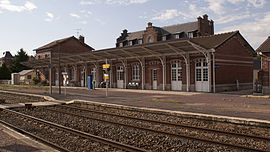 Gare de Chaulnes, côté quai (aout 2009)