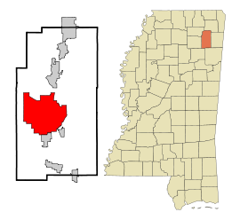 Localisation de Tupelo