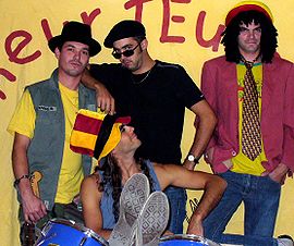 Photographie des membres du groupe de rock festif Limeur TEutche