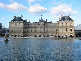 Le Palais du Luxembourg, siège du Sénat.