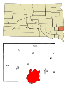 Localisation de Sioux Falls