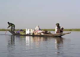 Pirogue au Mali