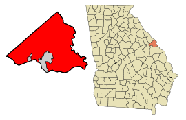 Localisation de Augusta