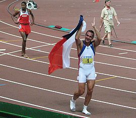 Roman Seberle IAAF 2007 Osaka gold medal.jpg