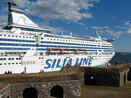 Silja Symphony au départ d'Helsinki