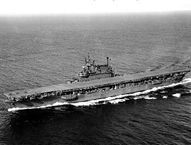 USS Enterprise (CV-6), photographie de 1945