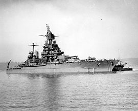 USS Maryland (BB-46), Puget Sound, 1945