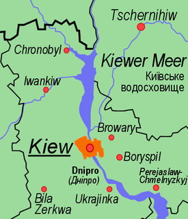 Carte du Réservoir de Kiev