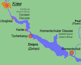 Carte du Réservoir de Kakhoka