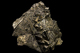 Pyrite Octaèdre - Mines de Huaron, Pérou (8×8 cm)