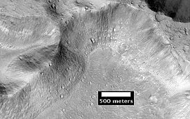 Gros plan sur une région de Simud Valles parMars Reconnaissance Orbiter le 24 mai 2009.
