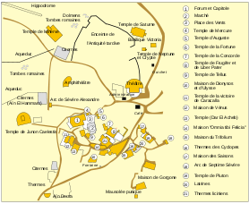 Dougga map-fr.svg