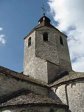 le clocher de l'église.