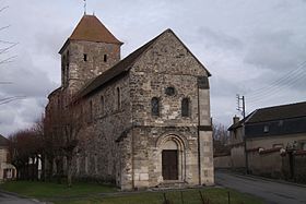 vue du portail Ouest de l'église