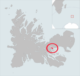 Carte de localisation de l'île Haute.