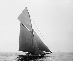 Valkyrie III, photographié par John S. Johnston