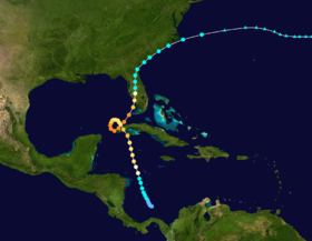 Trajectoire de l'ouragan de Cuba de 1910