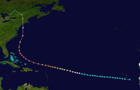 trajectoire de l’ouragan de Nouvelle-Angleterre (1938)