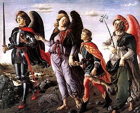 Image illustrative de l'article Les Trois Archanges avec Tobie (Francesco Botticini)