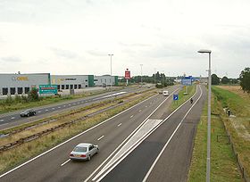 La E19 près d'Hazeldonk aux Pays-Bas