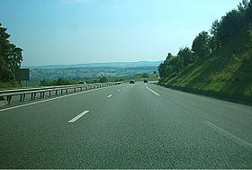 Photographie de la route A 28 : L'A28 au niveau de Neufchâtel-en-Bray