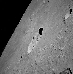 Cratère lunaire Kepler vu d'Apollo 12.