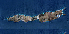 Image satellite d'Abd al Kuri.