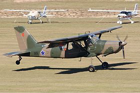 Aermacchi AM-3C Bosbok at Bundaberg Airport Vabre.jpg