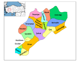 Districts de la province de Afyonkarahisar