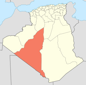 Localisation de la Wilaya d'Adrar